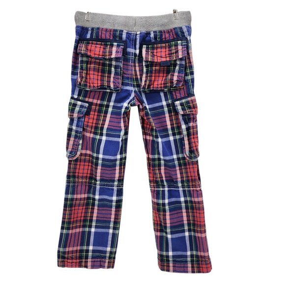 Mini Boden Child 6Y Pants The Plaid Cotton Cargo Convertible Pant Multicolor - Picture 5 of 10